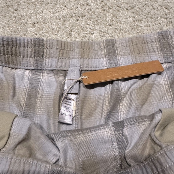 SKIMS Blue and Green Athletic Shorts Lightweight Elastic Waist - Picture 3 of 3